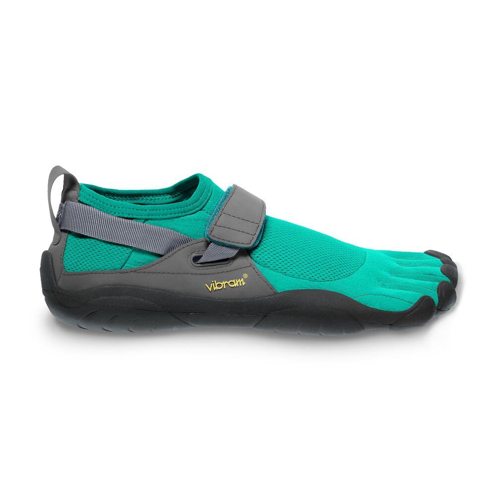 Vibram Five Fingers Womens Training Shoes - Blue/Green - KSO - 98532-NJLC